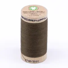 300 Yards Lead Gray Soft Organic Pima Cotton Thread 30wt for Quilting Sewing Projects