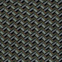 1 Yard Polyester Spandex 170 GSM Brushed DTY Chevron Print Fabric Soft 58/60" Width BLACK