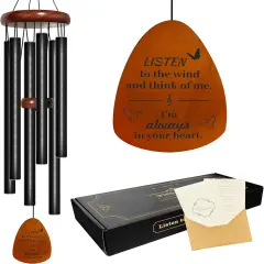 Sympathy Wind Chimes for Outside. Memorial Windchimes for Loss of Loved One. Bereavement Gift
