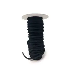 1/4 Inch Round Drawstring Cord Black 144 Yard Full Roll