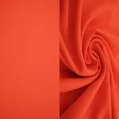 1 Yard Lenox Crepe Solid Woven Fabric Stretch Textured Drapery Upholstery 57/58" Width TOMATO RED