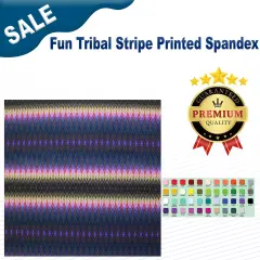 un Tribal Stripe Printed Spandex