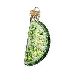 Old World Christmas 2.25 In Lime Slice Christmas Tree Ornament , Fruit Tart Sour Green