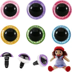40pcs 30mm Safety Eyes for Amigurumi Glitter Plastic