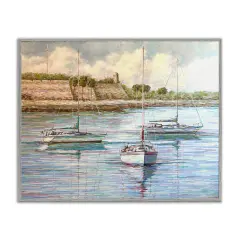 Stupell Industries Clear Day on the Matanzas Framed Giclee By Linda Sperruzzi