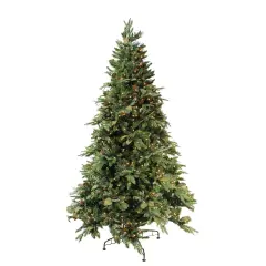 Northlight Pre-Lit Artificial Green River Spruce Christmas Tree - 9' - Clear Lights
