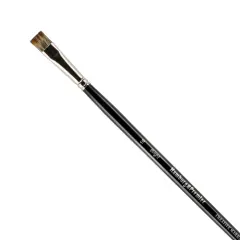 Creative Mark Hamburg Premiere Professional Oil Painting Brushes - Bright #8 Oil Paint Brush - Handmade in Germany, Natural & Synthetic Hair Blend, Long Triple-Lacquered Birch Handle
