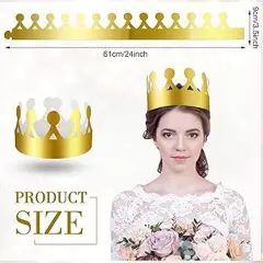 Gold Foil Crowns 12 Units