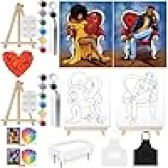 Elegant Gentleman Lady Couple Paint Party