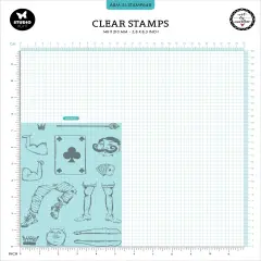 Art By Marlene Signature Collection Clear Stamps-Nr. 648, Playing Card Men