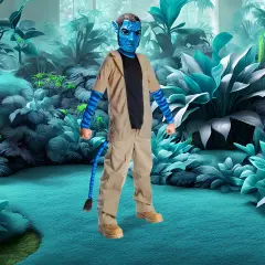 Rubies Avatar Deluxe Jake Sully Boy's Halloween Costume Large Size 12-14 Beige