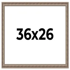 Ornate Gold Picture Frame - UV Acrylic, Backing Board, Hanging Hardware Included