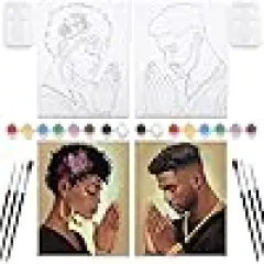 Night Painting Kit Couples Party Pre Drawn