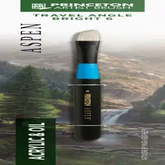 Princeton Series 6500 Aspen Synthetic Brush-Long Handle Travel Angle Bright Size 6