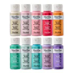Martha Stewart&trade; Polished Pearl Collection - Multi-Surface Pearl Paint Set - 10 pc. - 68707