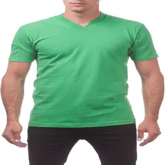 Short Sleeve V-Neck Shirt | RADYAN&reg; KELLY GREEN