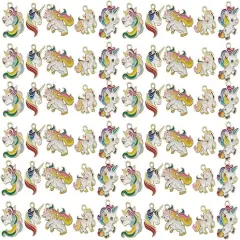 Enamel Cloud Charms, Set of 10