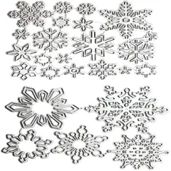 25 PCS Snowflake Dies Christmas