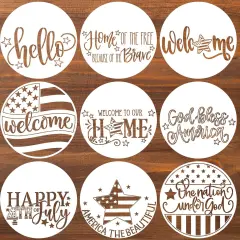 Patriotic Welcome Stencils (Independence Day)
