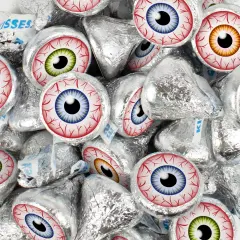 Halloween Candy Party Favors Chocolate Hershey's Kisses Eyeballs