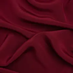 1 Yard Maroon Silk 4-Ply Crepe Premium Collection ,44 Inches Width