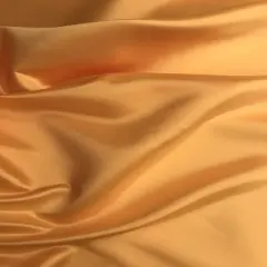 1 Yard Orange Honey Matte Satin Fabric Peau de Soie 58/59" Wide 100% Polyester