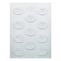 Oval Roses 2015 Mint Chocolate Mold for Special Events