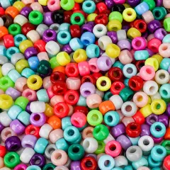 1200+pcs Pony Beads 9mm - Solid Colors