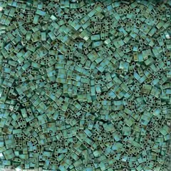 Miyuki Half Tila Bead, HTL-4514, Opaque Turquoise Blue Picasso