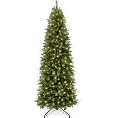 Best Choice Products Prelit Spruce Pencil Christmas Tree w/ Incandescent Lights