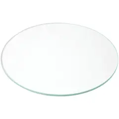 Plymor 6" Round, 3mm Thick Non-Beveled Clear Glass Circle