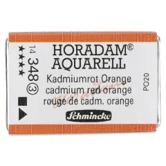 Schmincke Horadam Aquarell Watercolor - Cadmium Red Orange, Full Pan