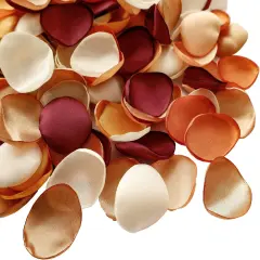 300pcs Terracotta Rose Petals Satin Flower Petals for Wedding Flower Girl Basket Table Centerpieces Aisle Runner Party Confetti Bridal Shower Dinner Wedding Decoration