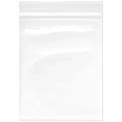 Plymor 4" x 5", 4 Mil Heavy Duty Zipper Reclosable Plastic Bags