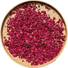 Dried Rose Petals, 3.52 Oz/100g, Pure Natural Flowers for Candle Making, Bath, Wedding Decoration