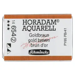 Schmincke Horadam Aquarell Watercolor - Gold Brown, Full Pan