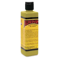 Alpha6 Alphanamel Lettering Enamel - Olive, 236.6 ml, Bottle