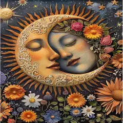 Moon Diamond Painting Kits for Adults,DIY Diamond Art Painting Round Full Drill 12x16in,5D Diamond Dots Art for Beginning Home Wall Decor