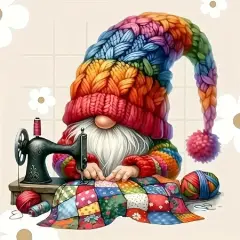 5D Diamond Painting Kits for Adults,Christmas Gnome Winter Diamond Art Kits (12 x 12Inch)