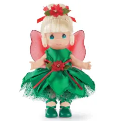 Collections Etc Precious Moments Poinsettia Flower Tinkerbell Collectible Doll
