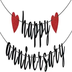 Happy Anniversary Banner Party Decorations