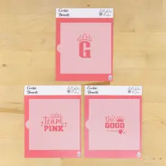 Team Pink Cookie Stencil Set | Halloween Cookie Stencil | Halloween Arts & Crafts Stencil | Confection Couture |