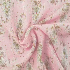 1 Yard Rayon Crinkle Crepon Fabric Pink Haze For Blouses Dresses Skirts Apparel Sewing Projects 50/52" Width