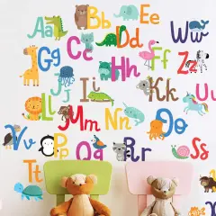Alphabet Wall Decals for Kids Rooms