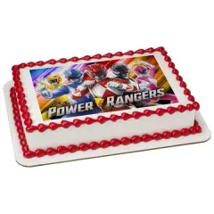 Power Rangers Morphin Time! Edible Cake Topper Image 1/4 sheet