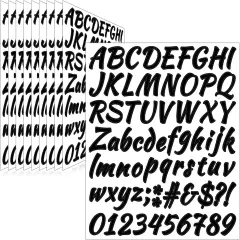 710 Pcs 10 Sheets Letter Stickers