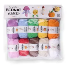 Bernat Maker Minis Yarn Pack-10 Bright Colors