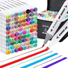 80 Colors Alcohol Markers for Adult
