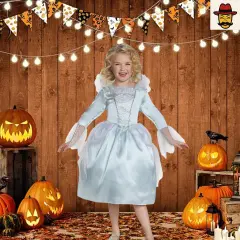 Girl's Fairy Godmother Costume with Dress and Wings