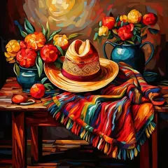 5D Hat Diamond Painting Kits - 12x12 Inch